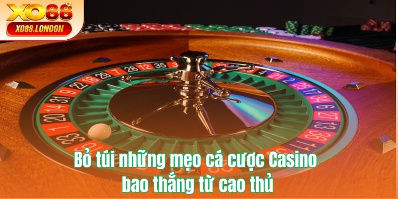 Bỏ túi những mẹo cá cược Casino bao thắng từ cao thủ