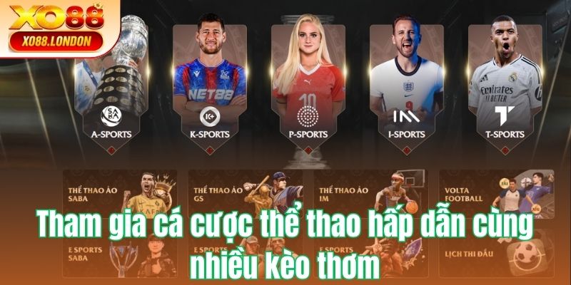 Tham gia cá cược thể thao hấp dẫn cùng nhiều kèo thơm