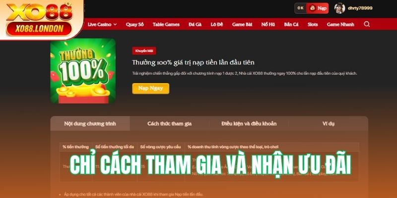 Chỉ hội viên cách tham gia ưu đãi