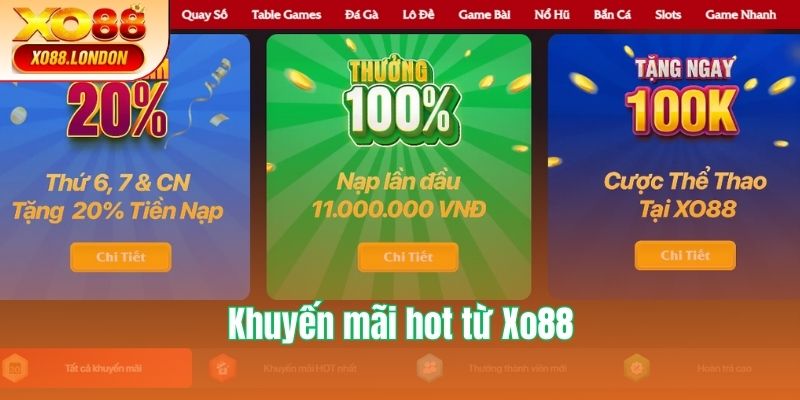 Top khuyến mãi cực đã từ nhà cái